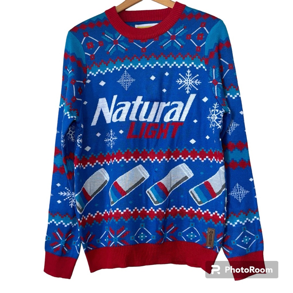 Tipsy Elves Natural Light ugly Christmas sweater. 100% acrylic. Men’s size M - Picture 1 of 8